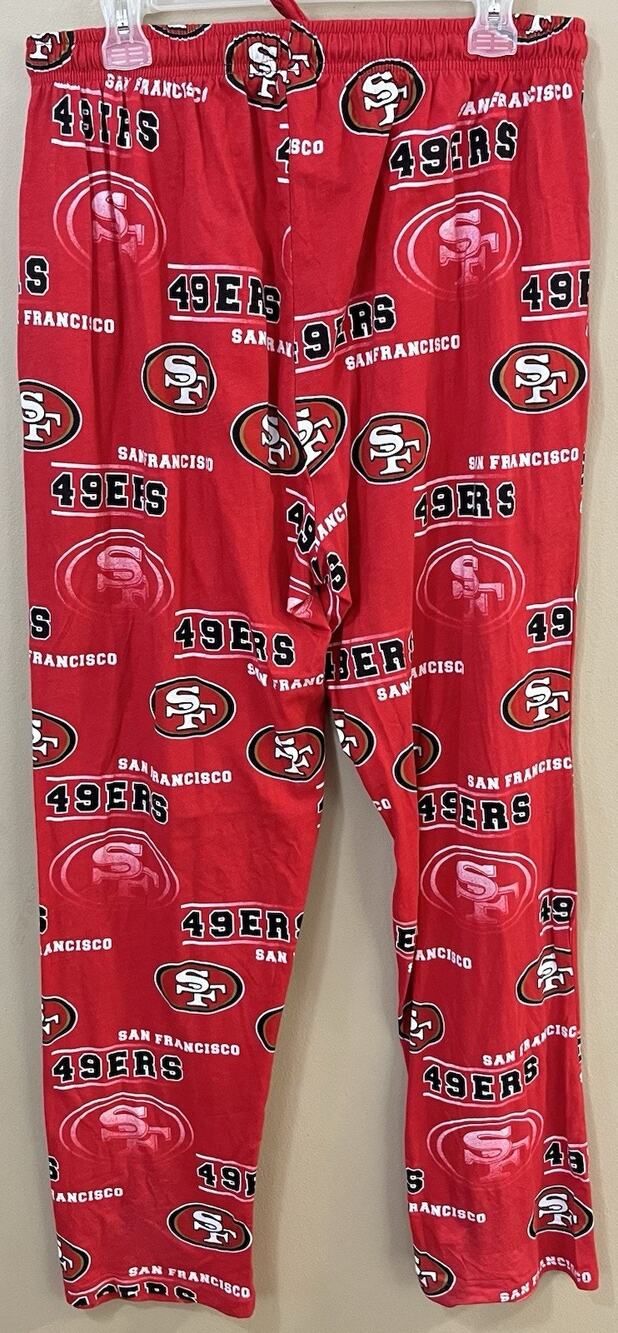 San Francisco 49ers Sleepwear Lounge Pants Men Large 100% Cotton NFL‎ PJ NWOT